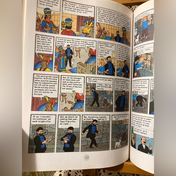 The Adventures of Tintin  - Prisoners of the Sun - Graphic Comic Book, Herge - Picture 10 of 17